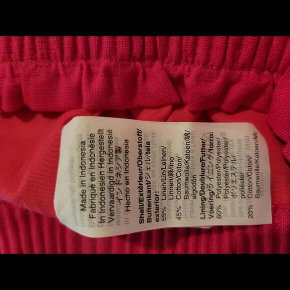 NWT J CREW size 4 pink paperbag style linen skirt - Picture 4 of 5